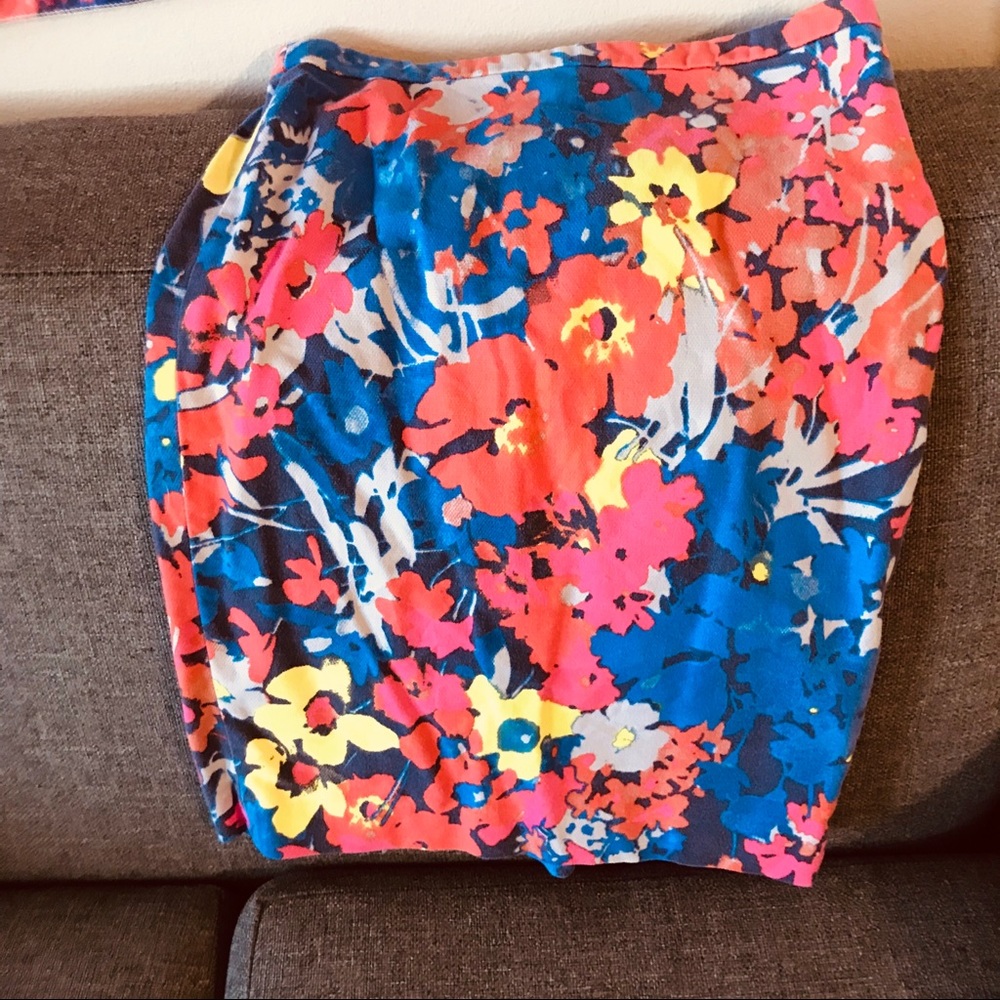 Loft floral skirt